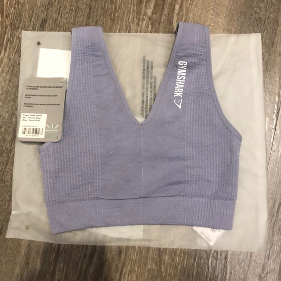 Gymshark Other - Gymshark Power Down Sports Bra Steel Blue NWT XS